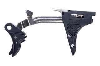 Enhanced curved drop in trigger for GLOCK handguns, black.